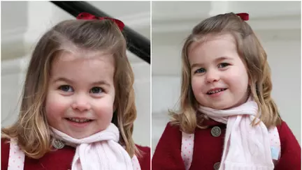 Printesa Charlotte, adorabila in prima ei zi de gradinita