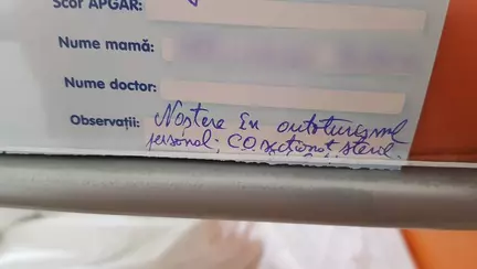 A nascut in drum spre spital, pe bancheta din spate a masinii