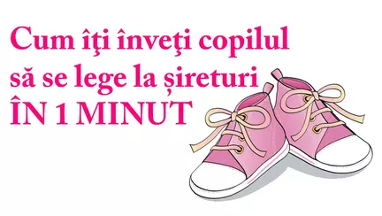 Cea mai usoara metoda: Cum iti inveti copilul sa se lege la sireturi intr-un minut