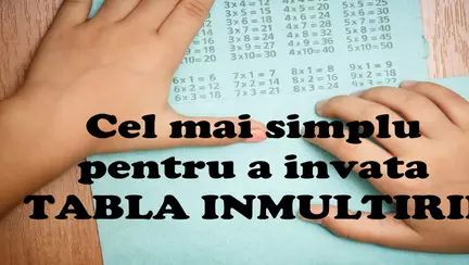 Cel mai simplu truc cu care copiii pot invata tabla inmultirii