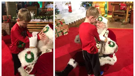 Gestul incredibil al lui Mos Craciun pentru un baietel