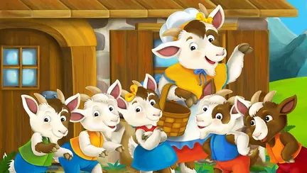 Capra cu trei iezi de Ion Creangă. Povestea întreagă și morala ei