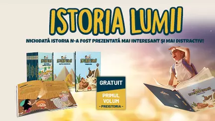 Nou: „Istoria lumii pentru copii”, cărțile cu  povești și ilustrații care le vorbesc copiilor despre episoade importante din istoria lumii