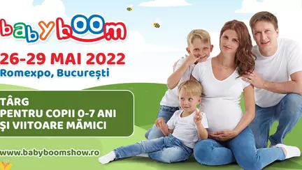 Discounturi de până la 70% şi experienţe unice la Baby Boom Show, cel mai mare târg pentru copii şi viitoare mămici. Intrarea şi parcarea sunt gratuite!