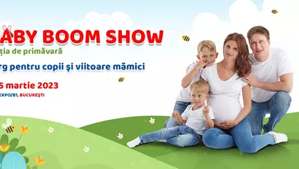 Discounturi de până la 70%, loc de joacă şi tombole la Baby Boom Show, ediţia de primăvară
