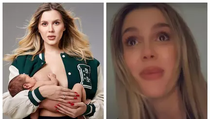 Emily Burghelea, în lacrimi după ce a fost criticată că alăptează în public. "Am rămas șocată!"