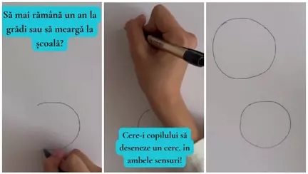 Cum știi când poți da copilul la școală. Testul cercului îți spune dacă e pregătit