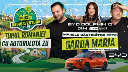 RADIOAVENTURA 2026: Peste 100.000 de înscriși în concurs la Radio ZU, un singur câștigător al primului BYD DOLPHIN G DM-i Super Hybrid din România