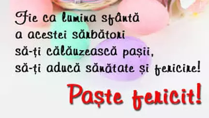 Fie ca lumina sfanta...