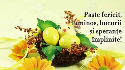 Paste fericit, luminos...