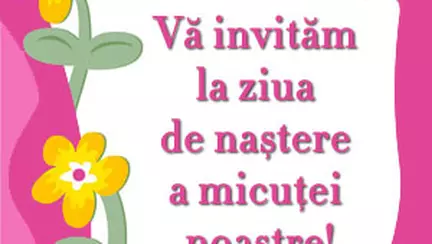 Va invitam la ziua de nastere...