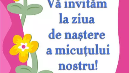 Va invitam la ziua de nastere...