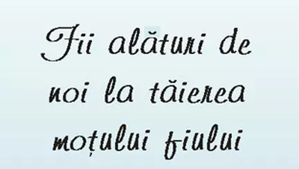 Fii alaturi de noi la...