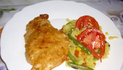 Pui cu orez si legume