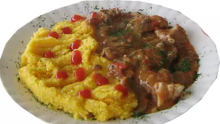 Tocanita din carne de porc cu ciuperci