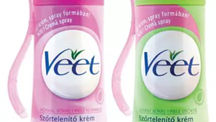 Crema depilatoare Veet sub forma de spray