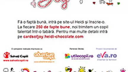 Heidi Chocolat trimite copii talentati in tabere de creatie