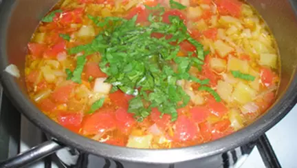 Bors cu carne de porc