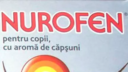 Nurofen pentru copii cu aroma de capsuni