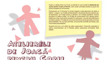 Ateliere pentru copii si parinti, organizate de asociatia GIA