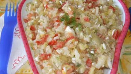 Dovlecel cu ou si legume