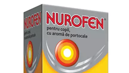 Nurofen pentru copii cu aroma de portocale