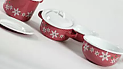 BEBE, set de vase emailate