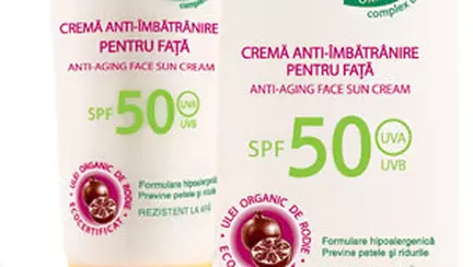 Noua gama de protectie solara de la Farmec cu extract organic de rodie