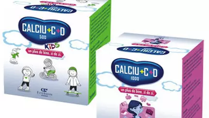 Calciu cu vitaminele C si D de la Fiterman