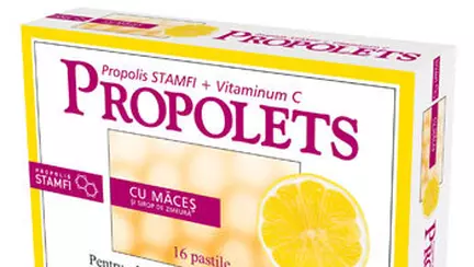 Drajeurile Propolets pe baza de propolis si vitamina C