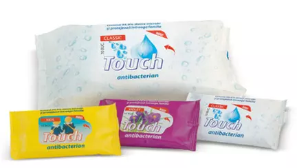 Servetelele umede antibacteriene Touch