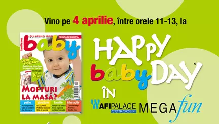 Copii si parinti, petreceti pe 4 aprilie la HAPPY baby DAY!