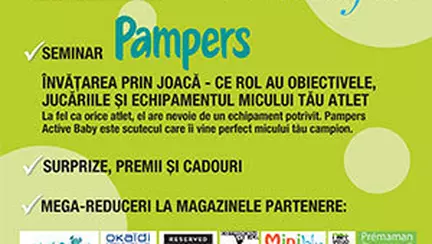 Vino la HAPPY baby DAY si afla cum se dezvolta micul tau campion!