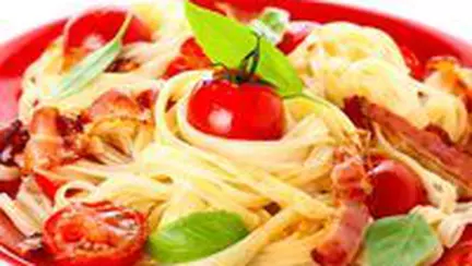 Tagliatele cu legume si bacon