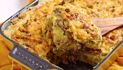 Gratin cu carne de vită