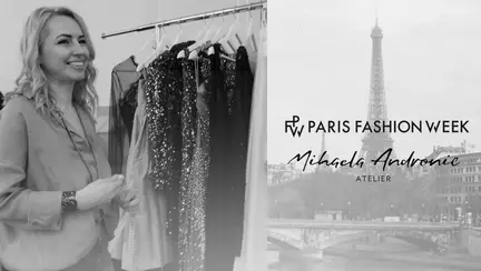 Mihaela Andronic a prezentat colecția "Ethereal Shadows", la Paris Fashion Week
