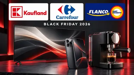Începe bătălia pentru Black Friday 2026. Kaufland, Carrefour și Flanco taie prețurile cu până la 65%
