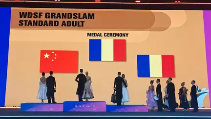 Dansatorii Rareș Cojoc și Andreea Matei sfidează statisticile și provoacă istoria. Au câștigat la Nanjing și al doilea Grand Slam al sezonului, după Blackpool, după ce vineri și-au apărat titlul mondial