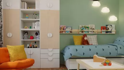 O cameră care “crește” odată cu copiii. Descoperă soluții flexibile de amenajare