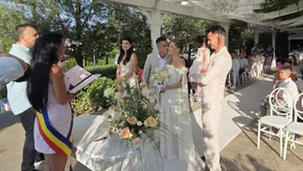 Cătălin Cîrjan e un „câine” fericit » Imagini de la cununia civilă: Evelyn i-a spus DA!