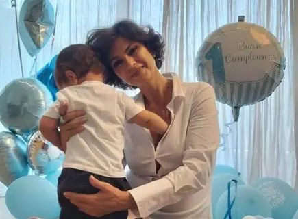 Ramona Bădescu și fiul său
