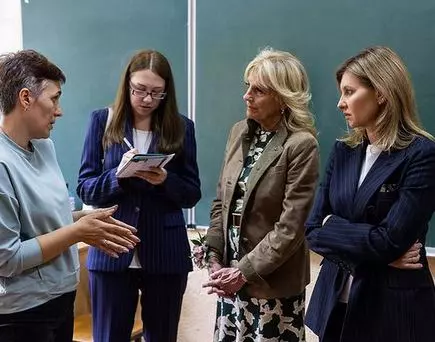 Olena Zelenska Jill Biden