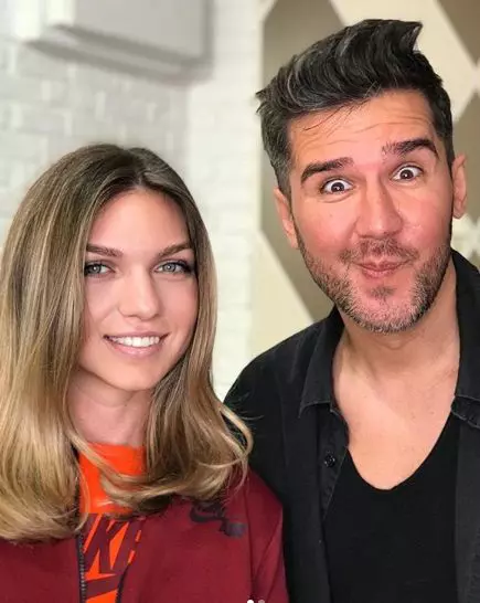 Simona Halep si Sorin Stratulat