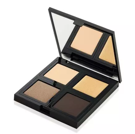 Paletă de farduri, The Body Shop, Down to Earth Quad Eye Palette Gold, 99 lei