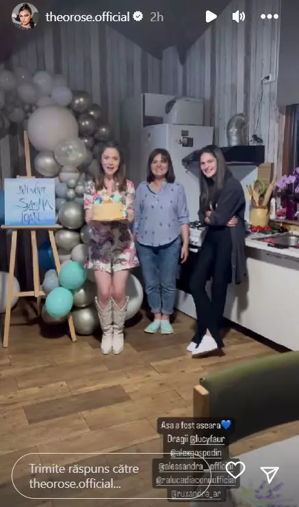 Surpriză pentru Theo Rose! Cum au fost așteptați ea, Anghel Damian și micuțul Sasha de familia artistei