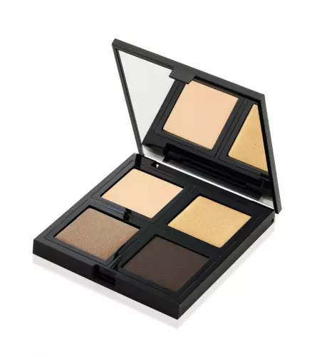 Paletă de farduri, The Body Shop, Down to Earth Quad Eye Palette Gold, 99 lei