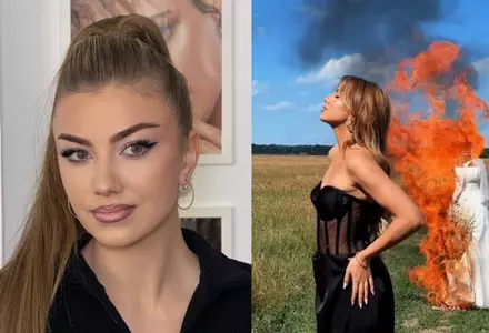 Codruța Filip spune că noua piesă nu are legătură cu viața personală, după ce fanii au crezut că e un mesaj pentru Valentin Sanfira, mai ales că în clip a dat și foc rochiei de mireasă: "E destul de intensă"