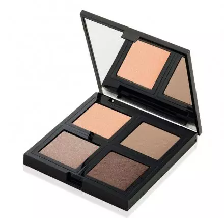 Paletă de farduri, The Body Shop, Down to Earth Quad Eye Palette, 99 lei