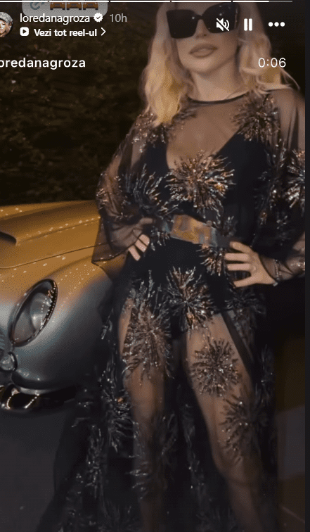 Loredana Groza  rochie transparenta