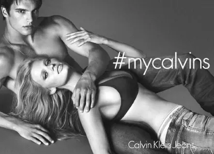 Lara Stone & Matt Terry pentru Calvin Klein